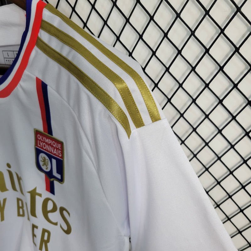Camisa Lyon Home 23/24 - Adidas Torcedor Masculina -