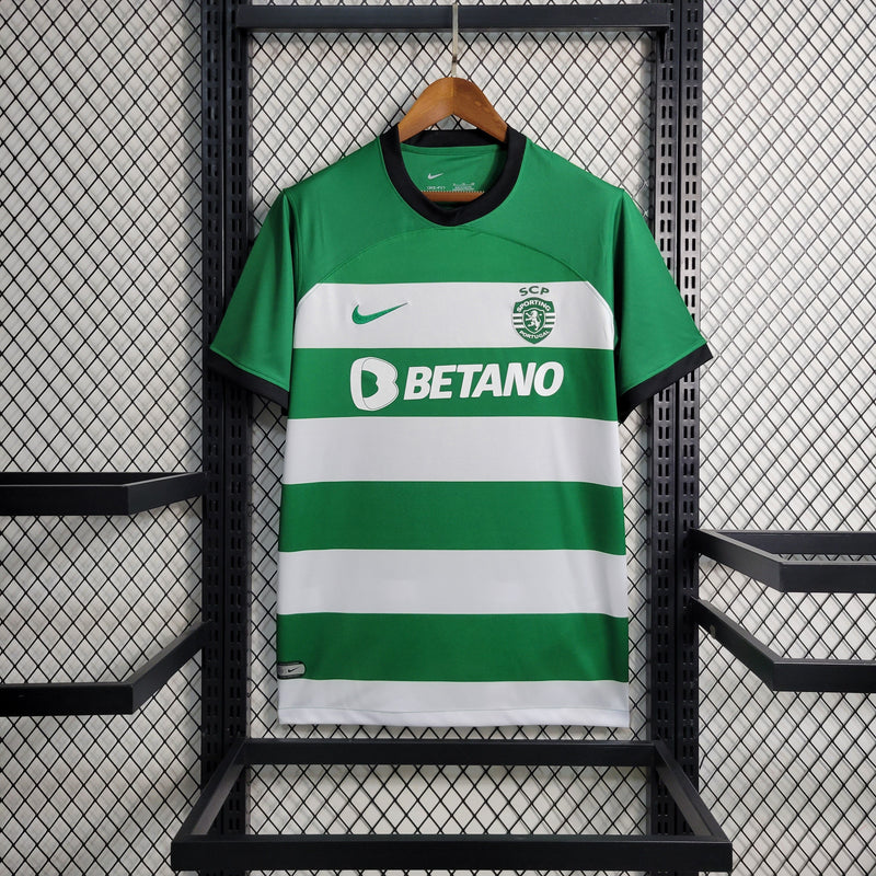 Camisa Sporting Home  23/24 - Nike Torcedor Masculina -
