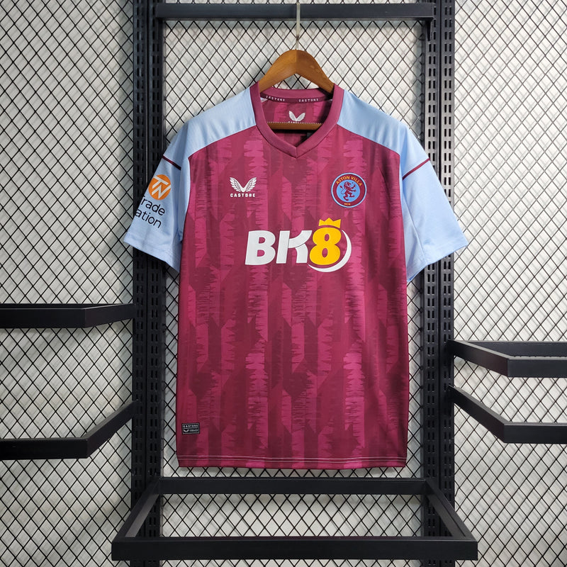 Camisa Aston Villa Home 23/24 Castore Torcedor Masculina -