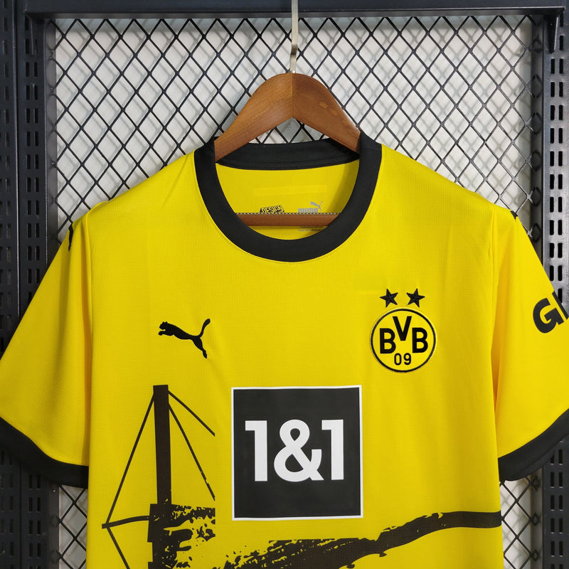 Camisa Borussia Dortmund Home 23/24 - Puma Torcedor Masculina -