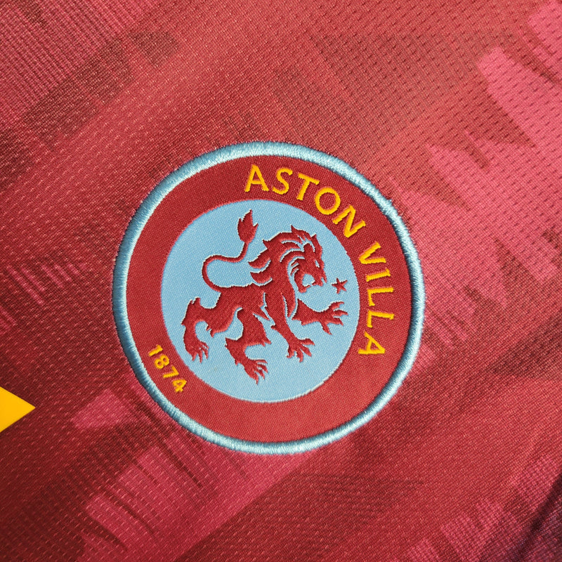 Camisa Aston Villa Home 23/24 Castore Torcedor Masculina -