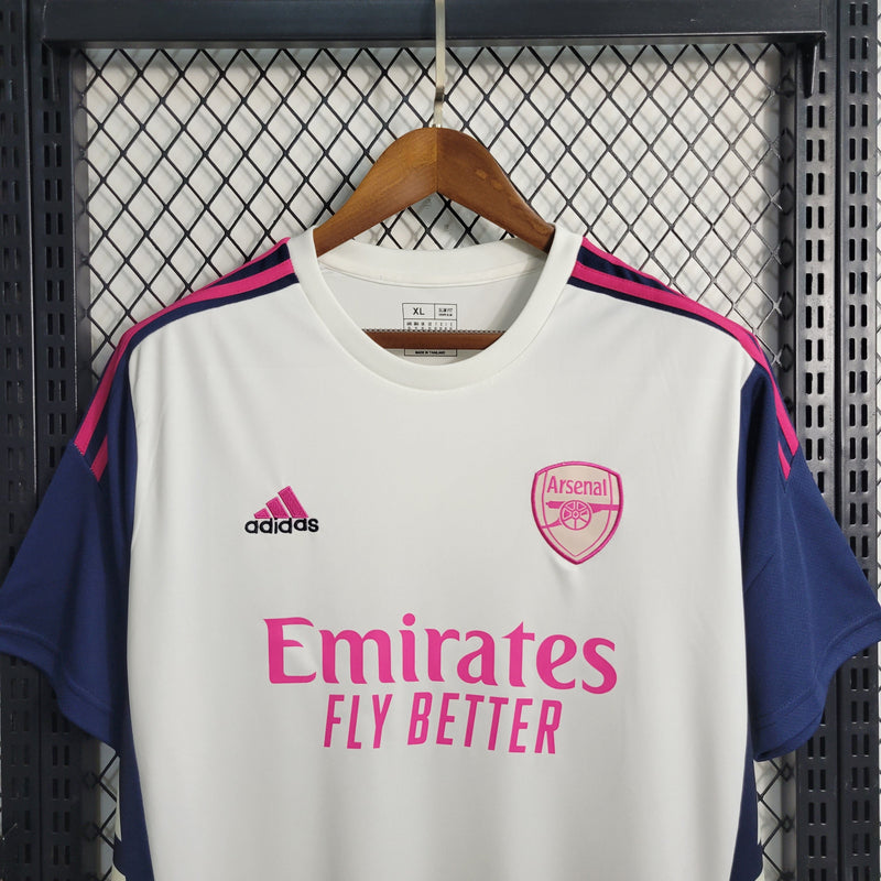 Camisa Arsenal Treino Branco 23/24 - Adidas Torcedor Masculina -