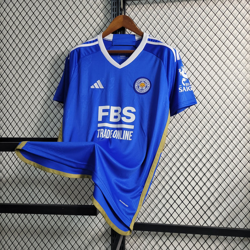 Camisa Leicester Home 23/24 Adidas Torcedor Masculina -